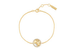  Sunshine Chaser - Zilver / 14kt GP - Zirkonia - 18,5cm